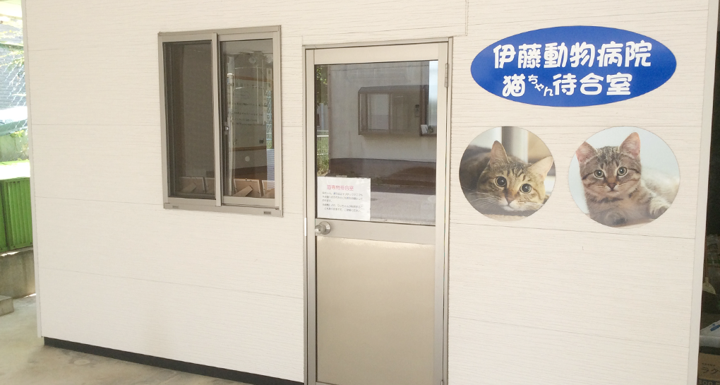 東武動物公園の動物病院 猫ちゃん待合室